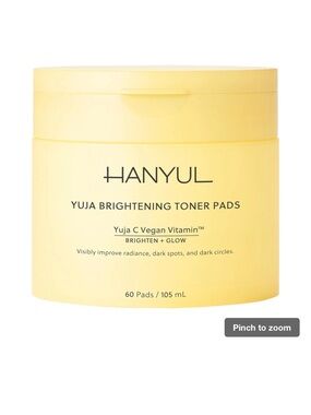 Hanyul Yuja Brightening Toner Pads New Sealed